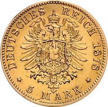 5 marcos 1878 F   "Würtenberg"