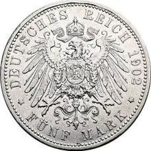 5 marcos 1902 D   "Sajonia-Meiningen"