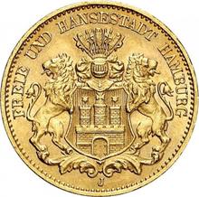 10 марок 1913 J   "Гамбург"