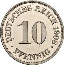 10 пфеннигов 1908 A  