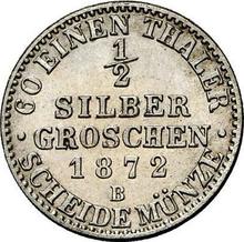 Medio Silber Groschen 1872 B  