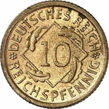 10 Reichspfennigs 1933 A  
