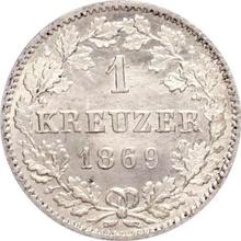 1 крейцер 1869   