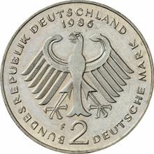 2 marcos 1986 F   "Konrad Adenauer"