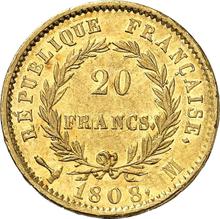 20 Francs 1808 M  