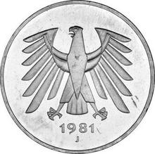 5 марок 1981 J  