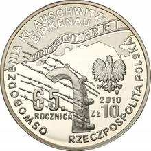 10 Zlotych 2010 MW  RK "KZ Auschwitz-Birkenau"