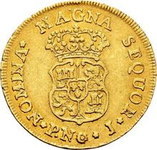 2 escudo 1763 PN J 