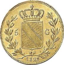 5 florines 1823   