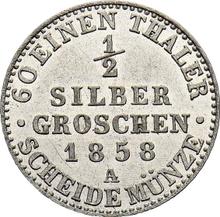 Medio Silber Groschen 1858 A  