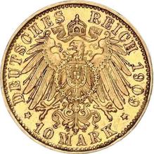 10 Mark 1909 E   "Sachsen"