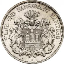 5 марок 1891 J   "Гамбург"