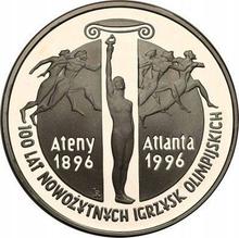10 złotych 1995 MW  RK "100 lat nowożytnych Igrzysk Olimpijskich"