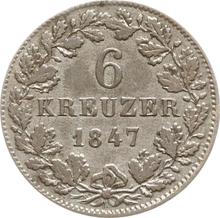 6 Kreuzer 1847   