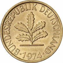 5 Pfennig 1974 D  