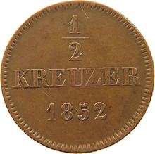 Medio kreuzer 1852   