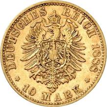 10 marcos 1888 E   "Sajonia"