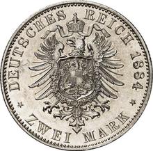 2 marki 1884 A   "Reuss-Gera"