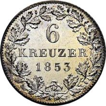 6 Kreuzer 1853   