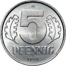 5 fenigów 1968 A  