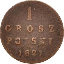 1 Grosz 1821  IB  "Long tail"