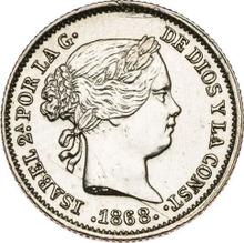 10 céntimos de escudo 1868   
