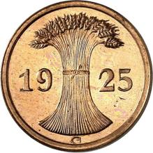 2 Reichspfennigs 1925 G  