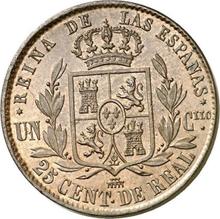 25 Centimos de Real 1863   