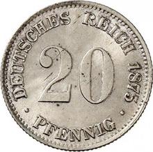 20 пфеннигов 1875 G  