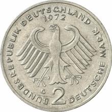 2 марки 1972 G   "Аденауэр"