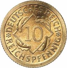 10 рейхспфеннигов 1929 F  