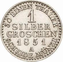 Silber Groschen 1851 A  
