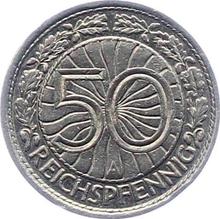 50 reichspfennig 1930 A  