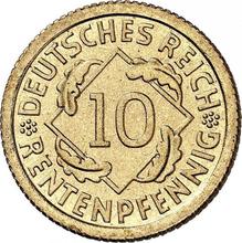 10 Rentenpfennig 1925 F  