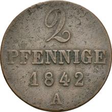 2 пфеннига 1842 A  