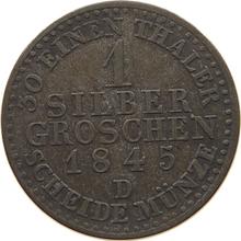 Silber Groschen 1845 D  