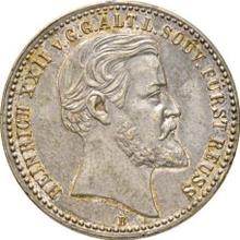 2 марки 1877 B   "Рейсс-Грейц"
