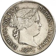 20 centimos de escudo 1865   