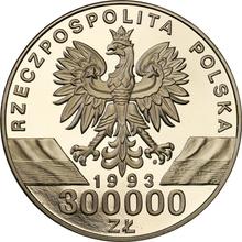 300000 Zlotych 1993 MW ET  "Barn swallow" (Pattern)