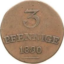 3 Pfennige 1830   