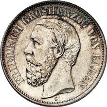 2 марки 1877 G   "Баден"