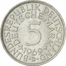 5 марок 1969 D  