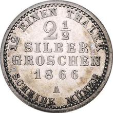2-1/2 Silber Groschen 1866 A  