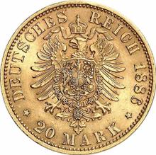 20 Mark 1886 A   "Saxe-Coburg-Gotha"