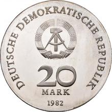 20 марок 1982    "Клара Цеткин"