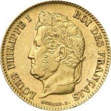 40 francos 1839 A  