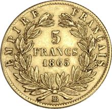 5 franków 1865 BB  