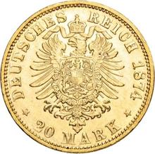 20 marcos 1874 D   "Bavaria"