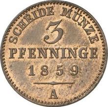 3 Pfennige 1859 A  