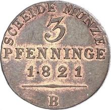 3 Pfennige 1821 B  